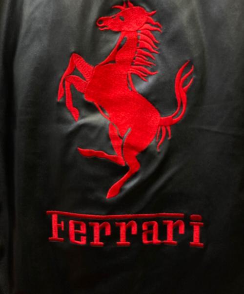 Ferrari（フェラーリ）Ferrari (フェラーリ) フェイクレザージャケット レッド×ブラック サイズ:Mの古着・服飾アイテム