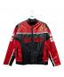 Ferrari（フェラーリ）の古着「フェイクレザージャケット」｜レッド×ブラック
