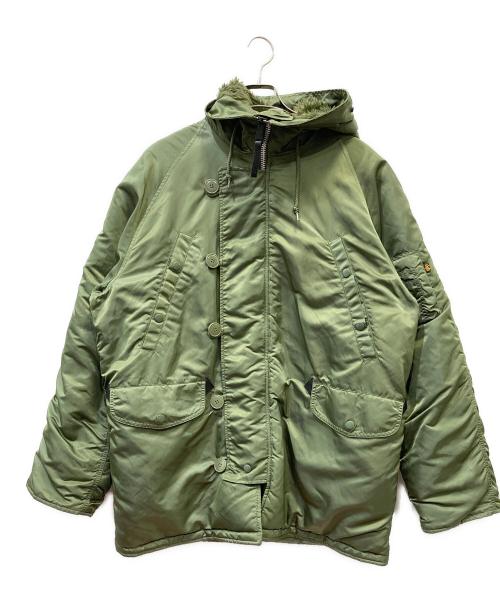 ALPHA（アルファ）ALPHA (アルファ) N-3Bタイプコート セージグリーン サイズ:SIZE Lの古着・服飾アイテム