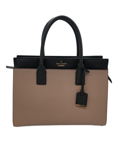 Kate Spade（ケイトスペード）Kate Spade (ケイトスペード) 2WAYバッグ ピンク×ブラックの古着・服飾アイテム