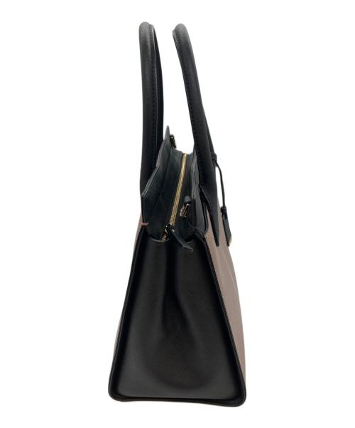 Kate Spade（ケイトスペード）Kate Spade (ケイトスペード) 2WAYバッグ ピンク×ブラックの古着・服飾アイテム
