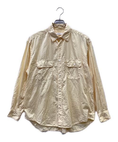 cornier（コルニエ）cornier (コルニエ) 長袖シャツ イエロー サイズ:Sの古着・服飾アイテム