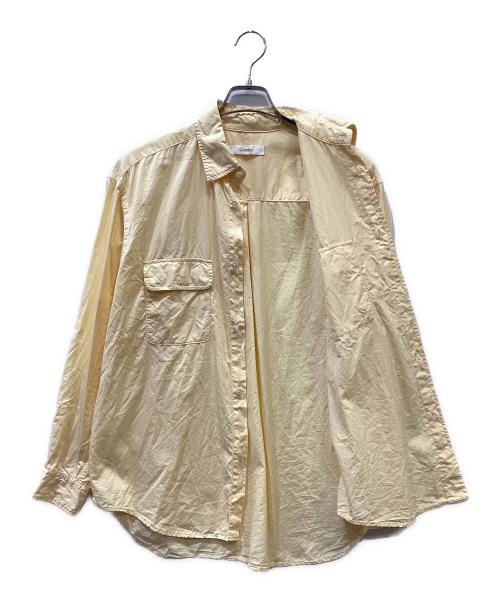 cornier（コルニエ）cornier (コルニエ) 長袖シャツ イエロー サイズ:Sの古着・服飾アイテム