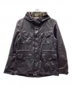 BURBERRY BLACK LABELバーバリーブラックレーベル）の古着「フーデッドジャケット」｜ブラック