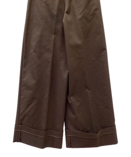 anuans（アニュアンス）anuans (アニュアンス) タックワイドデザインパンツ ブラウン サイズ:SIZE 1 未使用品の古着・服飾アイテム