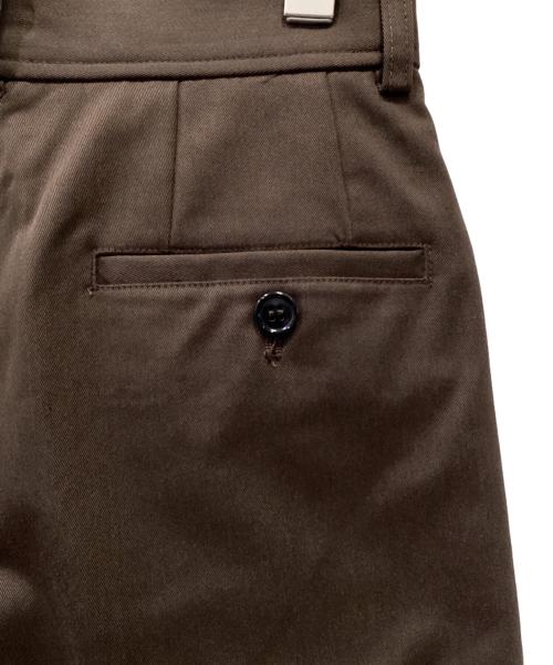 anuans（アニュアンス）anuans (アニュアンス) タックワイドデザインパンツ ブラウン サイズ:SIZE 1 未使用品の古着・服飾アイテム