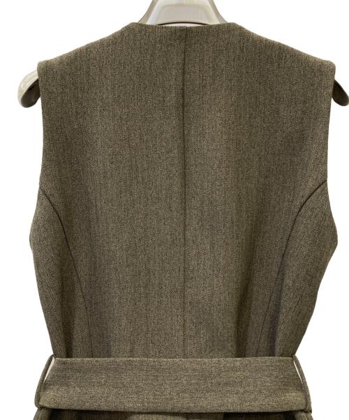 FRAY ID（フレイ アイディー）FRAY ID (フレイ アイディー) ジレチュールスカートセットアップ ベージュ サイズ:SIZE　1 未使用品の古着・服飾アイテム