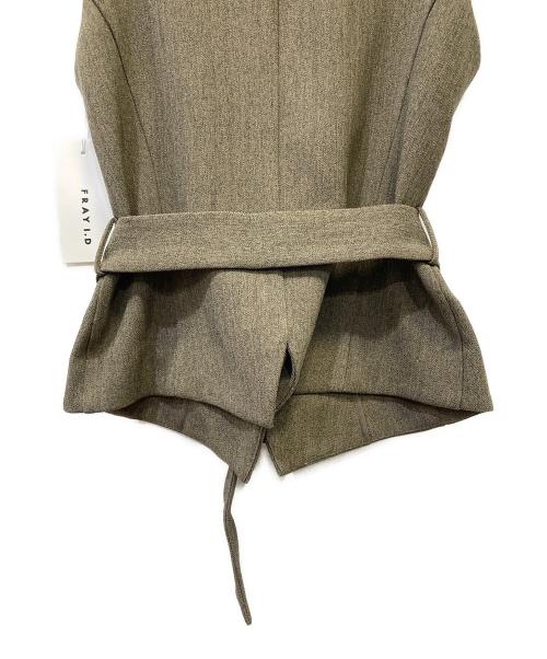 FRAY ID（フレイ アイディー）FRAY ID (フレイ アイディー) ジレチュールスカートセットアップ ベージュ サイズ:SIZE　1 未使用品の古着・服飾アイテム