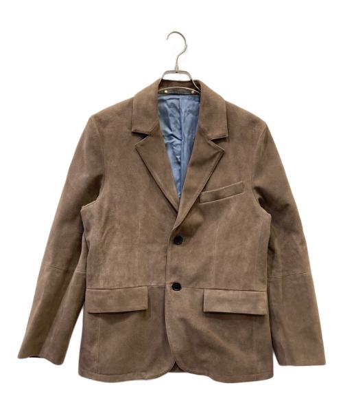 PAUL SMITH（ポールスミス）Paul Smith (ポールスミス) レザーテーラードジャケット ブラウン サイズ:SIZE Mの古着・服飾アイテム