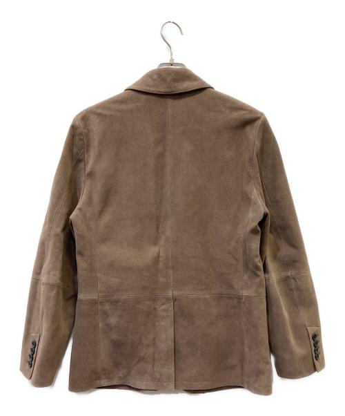 PAUL SMITH（ポールスミス）Paul Smith (ポールスミス) レザーテーラードジャケット ブラウン サイズ:SIZE Mの古着・服飾アイテム
