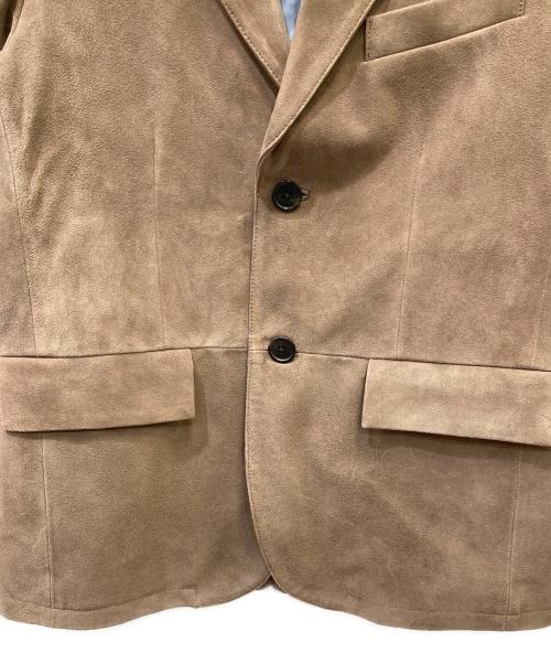 PAUL SMITH（ポールスミス）Paul Smith (ポールスミス) レザーテーラードジャケット ブラウン サイズ:SIZE Mの古着・服飾アイテム