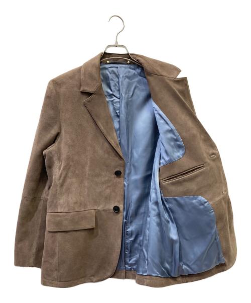 PAUL SMITH（ポールスミス）Paul Smith (ポールスミス) レザーテーラードジャケット ブラウン サイズ:SIZE Mの古着・服飾アイテム