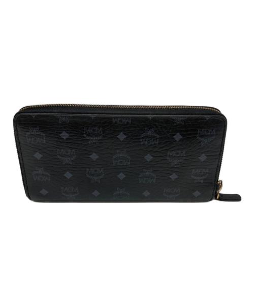 MCM（エムシーエム）MCM (エムシーエム) レザー長財布 ブラックの古着・服飾アイテム