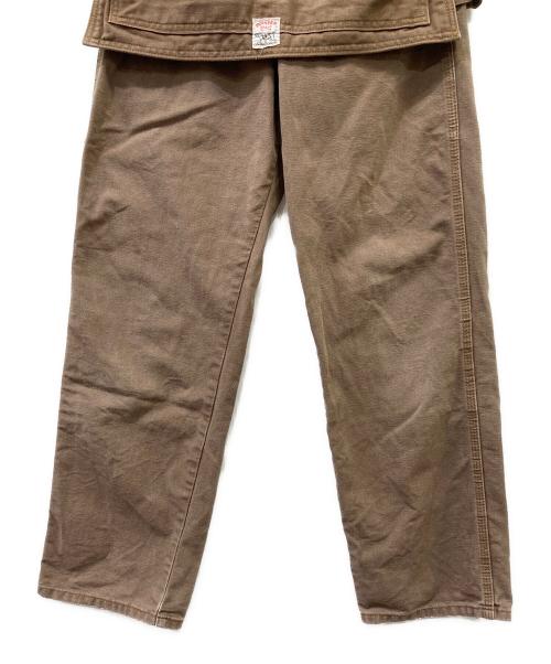 Pointer（ポインター）POINTER (ポインター) エプロン付きペインターパンツ ブラウン サイズ:SIZE 71cm(W 28)の古着・服飾アイテム