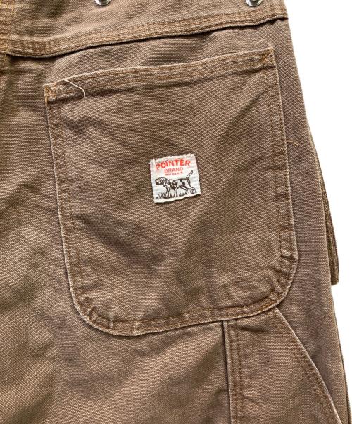 Pointer（ポインター）POINTER (ポインター) エプロン付きペインターパンツ ブラウン サイズ:SIZE 71cm(W 28)の古着・服飾アイテム