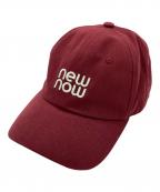 newnowニューナウ）の古着「キャップ」｜バーガンディー
