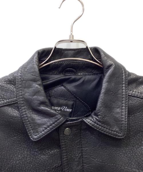 BONNEZ VOUS（ボンヌ ヴー）BONNEZ VOUS (ボンヌ ヴー) レザージャケット ブラック サイズ:Lの古着・服飾アイテム