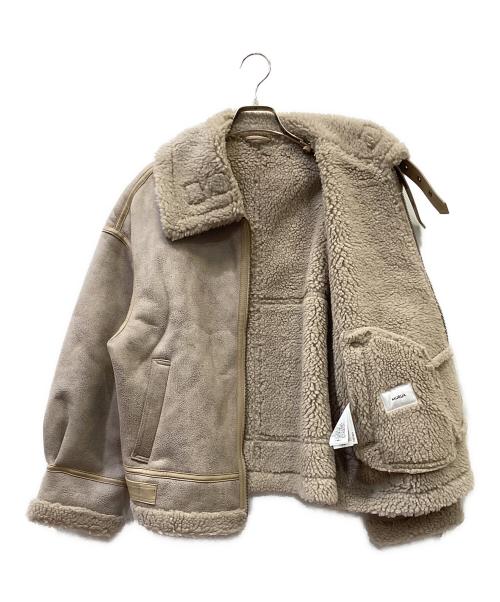 MURUA（ムルーア）MURUA (ムルーア) ムートン超ジャケット ベージュ サイズ:SIZE 1 未使用品の古着・服飾アイテム