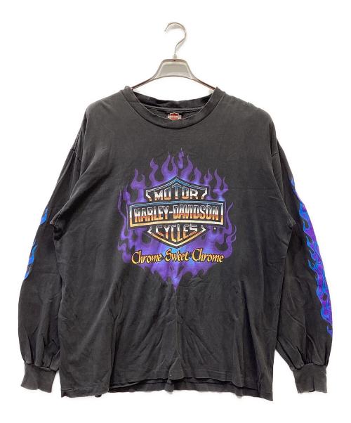 HARLEY-DAVIDSON（ハーレーダビッドソン）HARLEY-DAVIDSON (ハーレーダビッドソン) 長袖カットソー グレー サイズ:SIZE XLの古着・服飾アイテム