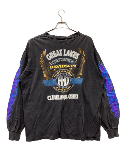 HARLEY-DAVIDSON（ハーレーダビッドソン）HARLEY-DAVIDSON (ハーレーダビッドソン) 長袖カットソー グレー サイズ:SIZE XLの古着・服飾アイテム