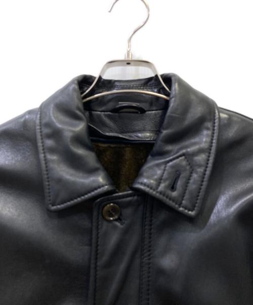 INTERMEZZO（インターメッツォ）INTERMEZZO (インターメッツォ) レザージャケット ブラック サイズ:Mの古着・服飾アイテム
