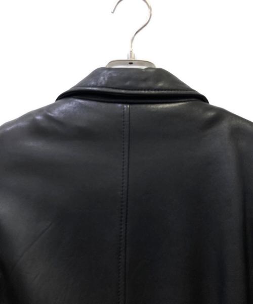 INTERMEZZO（インターメッツォ）INTERMEZZO (インターメッツォ) レザージャケット ブラック サイズ:Mの古着・服飾アイテム