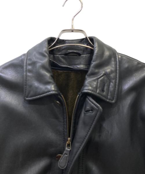 INTERMEZZO（インターメッツォ）INTERMEZZO (インターメッツォ) レザージャケット ブラック サイズ:Mの古着・服飾アイテム