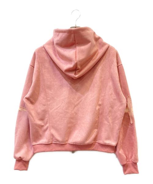 GLFS（ジー・エル・エフ・エス）GLFS (ジー・エル・エフ・エス) ジップパーカー ピンク サイズ:SIZE Mの古着・服飾アイテム