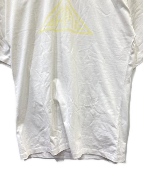 OAMC（オーエーエムシー）OAMC (オーエーエムシー) 半袖カットソー ホワイト×イエロー サイズ:SIZE Sの古着・服飾アイテム
