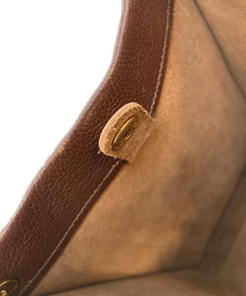 IL BISONTE（イル ビゾンテ）IL BISONTE (イル ビゾンテ) レザーハンドバッグ ブラウンの古着・服飾アイテム