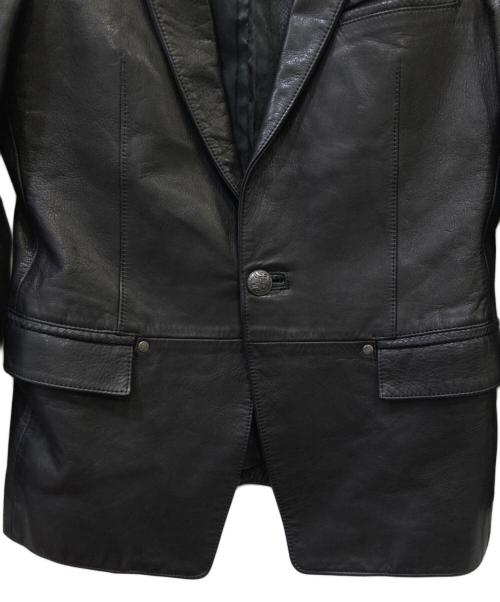 SCHORL（ショール）SCHORL (ショール) レザーテーラードジャケット ブラック サイズ:SIZE　44の古着・服飾アイテム