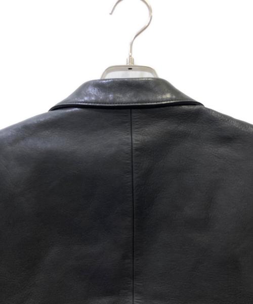 SCHORL（ショール）SCHORL (ショール) レザーテーラードジャケット ブラック サイズ:SIZE　44の古着・服飾アイテム