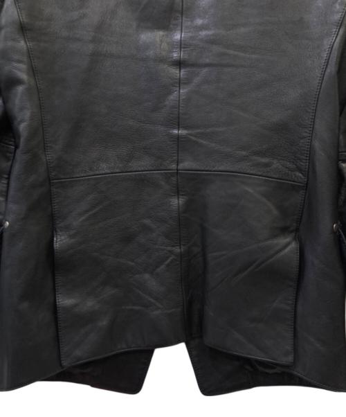 SCHORL（ショール）SCHORL (ショール) レザーテーラードジャケット ブラック サイズ:SIZE　44の古着・服飾アイテム