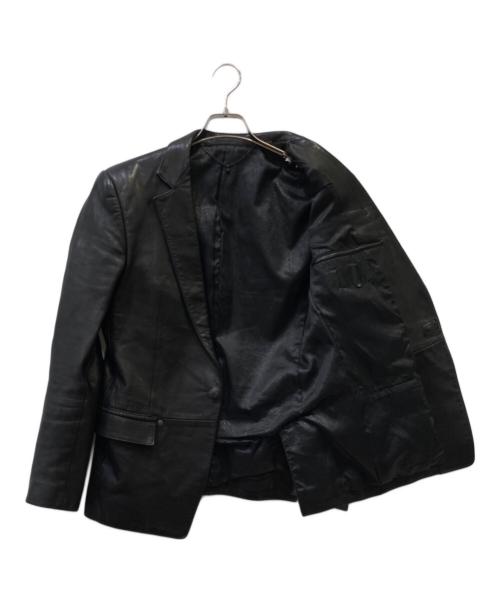 SCHORL（ショール）SCHORL (ショール) レザーテーラードジャケット ブラック サイズ:SIZE　44の古着・服飾アイテム