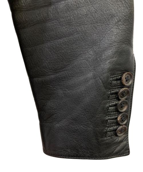 SCHORL（ショール）SCHORL (ショール) レザーテーラードジャケット ブラック サイズ:SIZE　44の古着・服飾アイテム