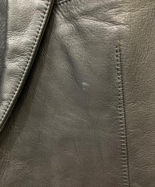 SCHORL（ショール）SCHORL (ショール) レザーテーラードジャケット ブラック サイズ:SIZE　44の古着・服飾アイテム