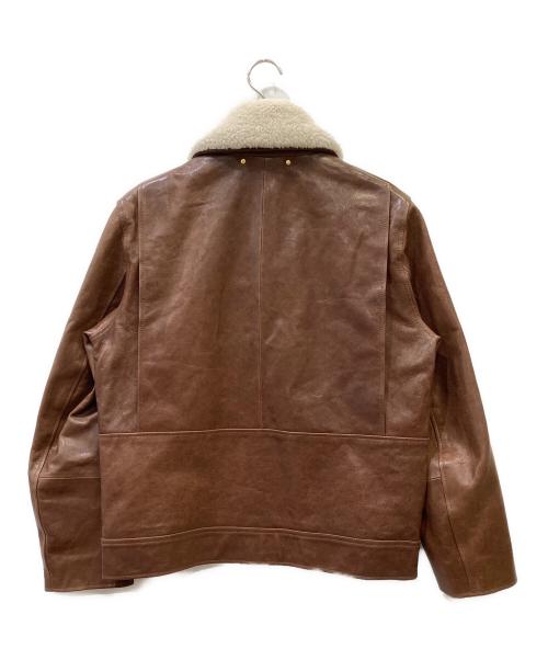 PAUL SMITH（ポールスミス）PAUL SMITH (ポールスミス) ゴートレザージャケット ブラウン サイズ:SIZE Mの古着・服飾アイテム