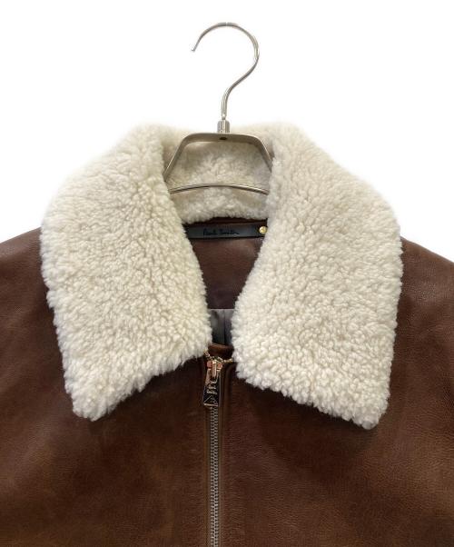 PAUL SMITH（ポールスミス）PAUL SMITH (ポールスミス) ゴートレザージャケット ブラウン サイズ:SIZE Mの古着・服飾アイテム