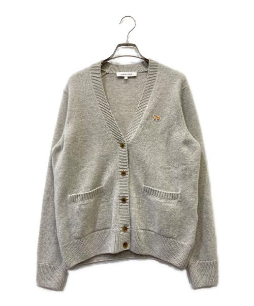 maison kitsune（メゾンキツネ）MAISON KITSUNE (メゾンキツネ) カーディガン グレー サイズ:SIZE Sの古着・服飾アイテム