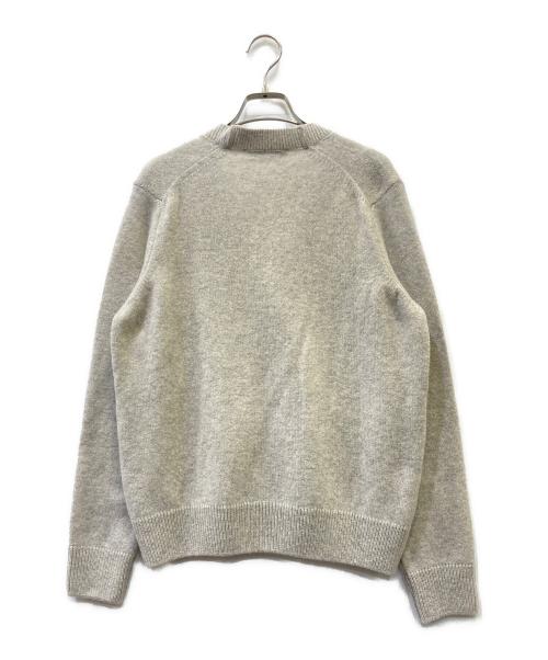 maison kitsune（メゾンキツネ）MAISON KITSUNE (メゾンキツネ) カーディガン グレー サイズ:SIZE Sの古着・服飾アイテム