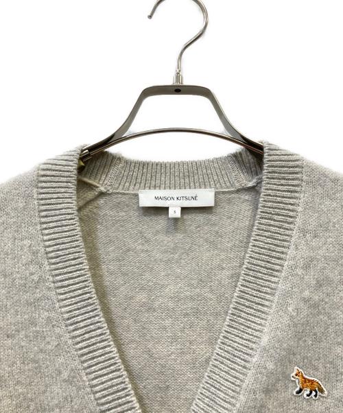 maison kitsune（メゾンキツネ）MAISON KITSUNE (メゾンキツネ) カーディガン グレー サイズ:SIZE Sの古着・服飾アイテム