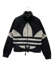 adidas（アディダス）の古着「フリースジャケット」｜ブラック
