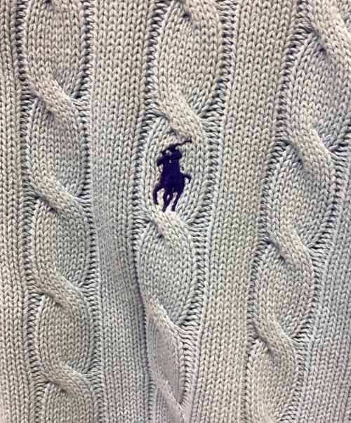 POLO RALPH LAUREN（ポロ・ラルフローレン）POLO RALPH LAUREN (ポロ・ラルフローレン) 厚手ニット スカイブルー サイズ:Sの古着・服飾アイテム