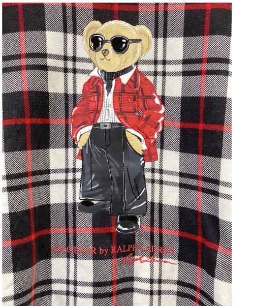 POLO RALPH LAUREN（ポロ・ラルフローレン）POLO RALPH LAUREN (ポロ・ラルフローレン) クルーネックスウェット ブラック×ホワイト サイズ:SIZE Sの古着・服飾アイテム