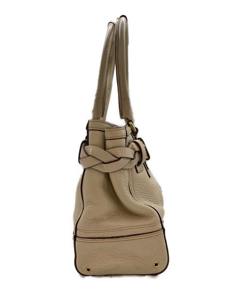 COACH（コーチ）COACH (コーチ) レザーハンドバッグ ベージュの古着・服飾アイテム