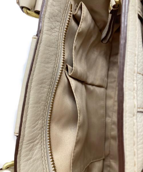 COACH（コーチ）COACH (コーチ) レザーハンドバッグ ベージュの古着・服飾アイテム