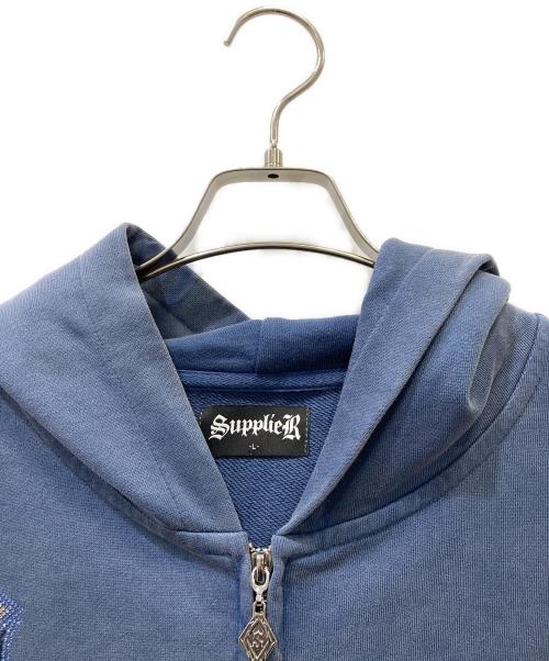 SUPPLIER（サプライヤー）SUPPLIER (サプライヤー) ジップパーカー ブルー サイズ:SIZE Lの古着・服飾アイテム