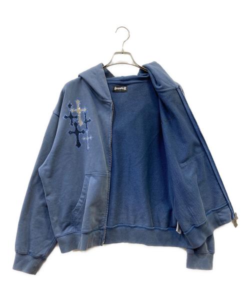 SUPPLIER（サプライヤー）SUPPLIER (サプライヤー) ジップパーカー ブルー サイズ:SIZE Lの古着・服飾アイテム