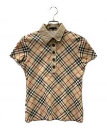 BURBERRY LONDON（バーバリーロンドン）の古着「半袖ポロシャツ」｜ブラウン