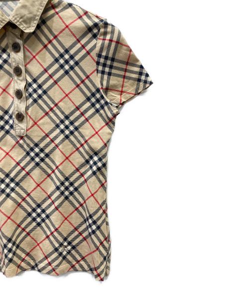 BURBERRY LONDON（バーバリーロンドン）BURBERRY LONDON (バーバリーロンドン) 半袖ポロシャツ ブラウン サイズ:SIZE 2の古着・服飾アイテム